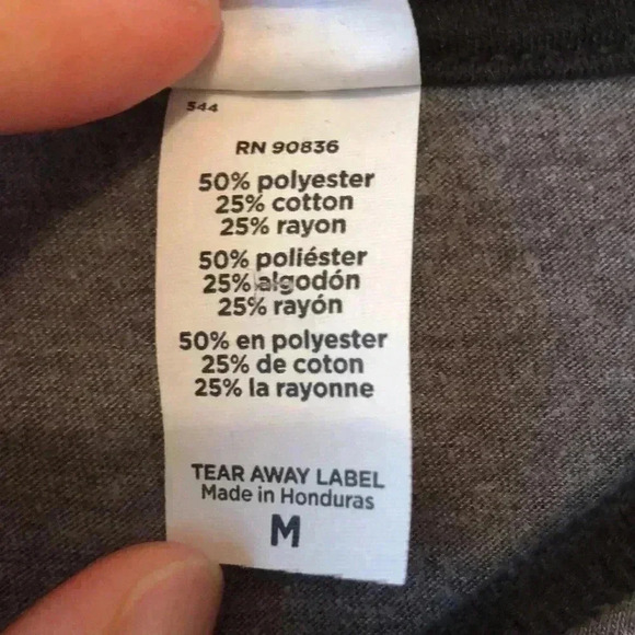 District Made Nebraska Baseball T-Shirt Three Quarter Sleeves - Picture 3 of 5